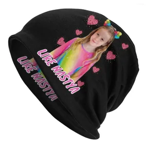 Boinas Lindo como Nastya Cap Regalo para niños Moda Otoño Invierno Skullies al aire libre Gorros Sombreros Verano Cálido Gorro de doble uso Tejer