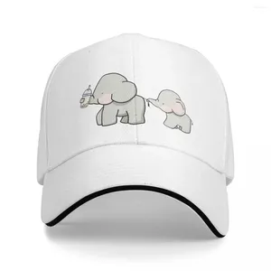 Bérets mignons petits éléphants aiment Boba casquettes de baseball Snapback chapeaux de mode respirant décontracté en plein air pour hommes et femmes