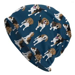 Beretten schattige dunne motorkap homme outdoor beagle hondenschedels beanies caps stijl hoeden