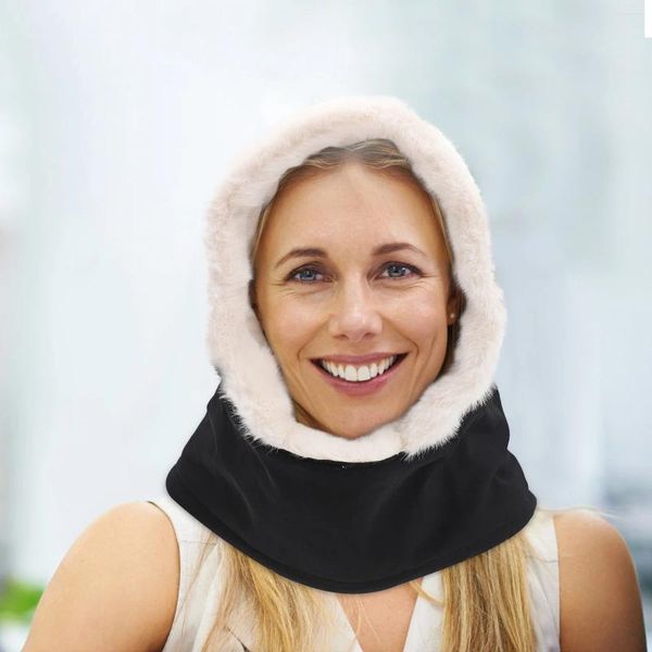 Boinas Ciclismo Capucha a prueba de viento Snowboard Protector facial Un cuerpo Trekking Máscara cálida Algodón para invierno Cubierta de cuello Actividades al aire libre