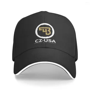 Berets CZ-usa Logo Baseball Caps Hip Hop Guns Sandwich Cap voor mannen vrouwen verstelbare hoofddeksels buiten