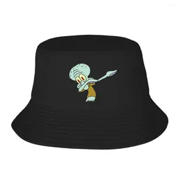 Boinas Dabbing Squid Bucket Hat Panamá para hombre Mujer Bob Sombreros Reversible Pescador Verano Playa Pesca Gorras unisex