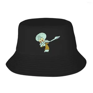 Boinas Dabbing Squid Bucket Hat Panamá para hombre Mujer Bob Sombreros Reversible Pescador Verano Playa Pesca Gorras unisex