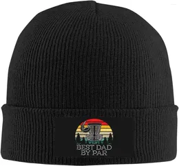 Boinas Papá por Par Disco Golf Gorro Sombrero Mujeres Punto H En Skull Cap Hombres Punto Ha T Slouchy A Hedging C Ap Negro