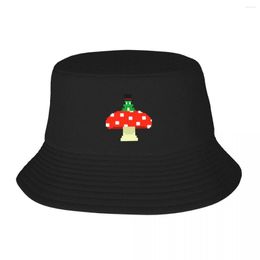 Bérets Dapper Frog On Shroom Bucket Hat Funny Horse Snap Back Luxury Woman Men's