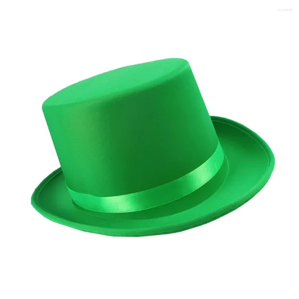 Boinas Día Patricks St Sombreros Sombrero Gorra verde Hombres Disfraz Festival Fiesta Pattys Desfile Celta Leprechaun Diadema Vacaciones Primavera Fabuloso