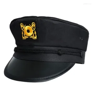 Berets Decorative Black Hat Adult Unisexe Party Fancy Down Supply Skippers Dropship