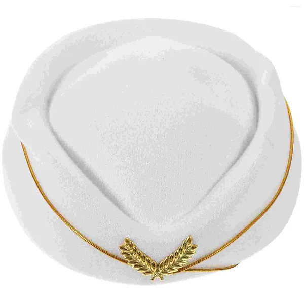 Boinas Decorativas Gorra de azafata Sombrero de rendimiento Accesorios de cosplay Aerolínea Azafata Ropa Hombres