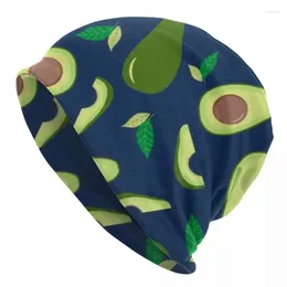 Boinas Delicioso Aguacate Fruta Skullies Gorros Sombrero Primavera Unisex Gorros De Esquí Cálido Térmico Elástico Bonnet Punto