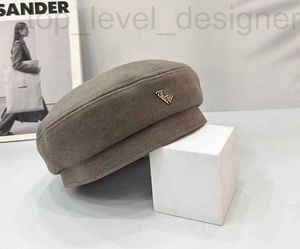 Berets Designer Hat for Women in Autumn and Winter, veelzijdige zwarte baret, trendy wollen schilderhoed Casual krantenkinderen hoed, han n2ho