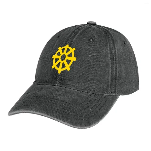 Boinas Dharma Rueda Dharmachakra Budista Hindú Jain Símbolo Merch Sombrero De Vaquero Hip Hop Gorra De Golf Gorras Hombre Mujer