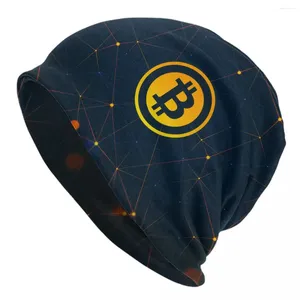 Bérets Digital Art Currency Skullies Bons de bonnet Coupages en tricot chaud hiver