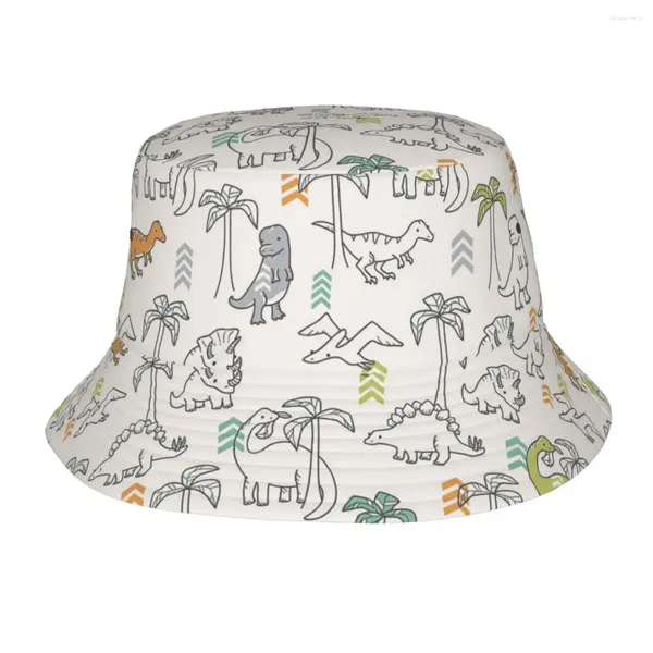 Bérets Dinosaure Seau Chapeaux Vocation Escapade Chapeaux Merch Animal Dessin Animé Anime Casquettes De Pêche Pour L'extérieur Femmes Hommes Session Chapeau