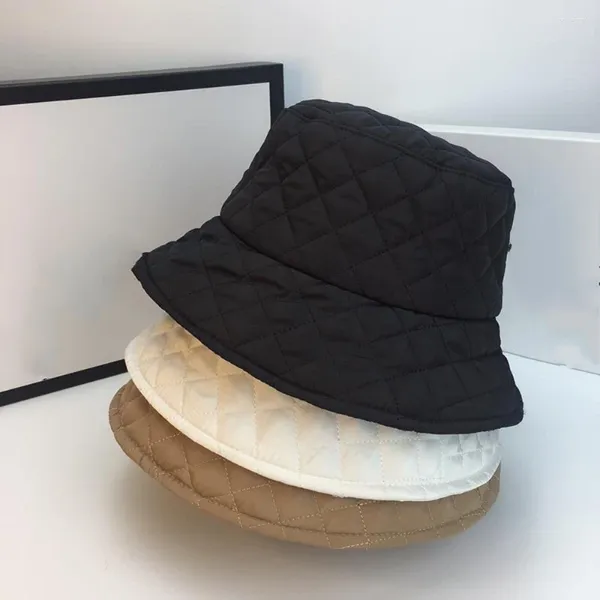 Boinas de algodón para hombre y mujer, gorro de pescador con el mismo estilo, gorros de lavabo de otoño e invierno, moda coreana, gorro de cubo cálido salvaje, Panamá