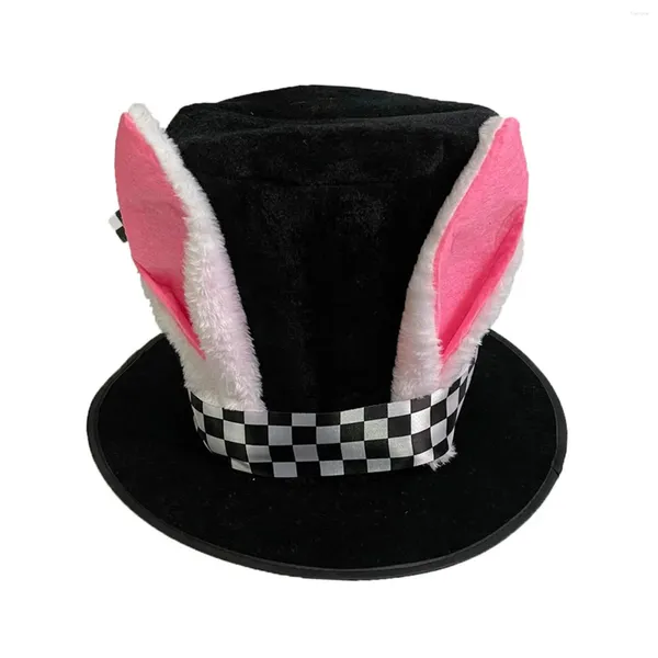 Boinas Boy Top Hat Cabellado Cabellado Cabellado Accesorios de disfraces de Pascua para adultos