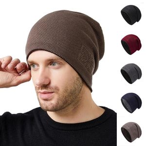 Bérets oreilles chapeau femmes hommes automne et hiver mode chaud pull empilable casquette Protection des oreilles polaire luge avec