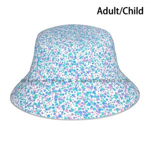 Bérets EFS pastel confetti Bucket Hat Sun Catch oreilles pleines de sucre pêcheur extérieur pliable