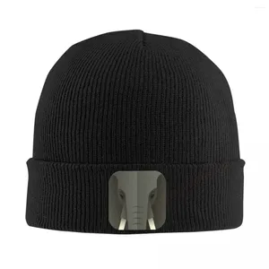 Baretten OLIFANT Dierenvriend Beanie Motorkap Gebreide Hoeden Mannen Vrouwen Cool Unisex Volwassen Winter Warme Muts Voor Cadeau