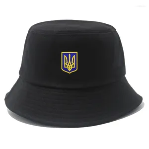 Baretten Borduren Oekraïens Logo Spetsnaz Oekraïne Special Forces Militair Katoen Emmerhoed Zwart Wit Unisex Mode Caps Heren Dames