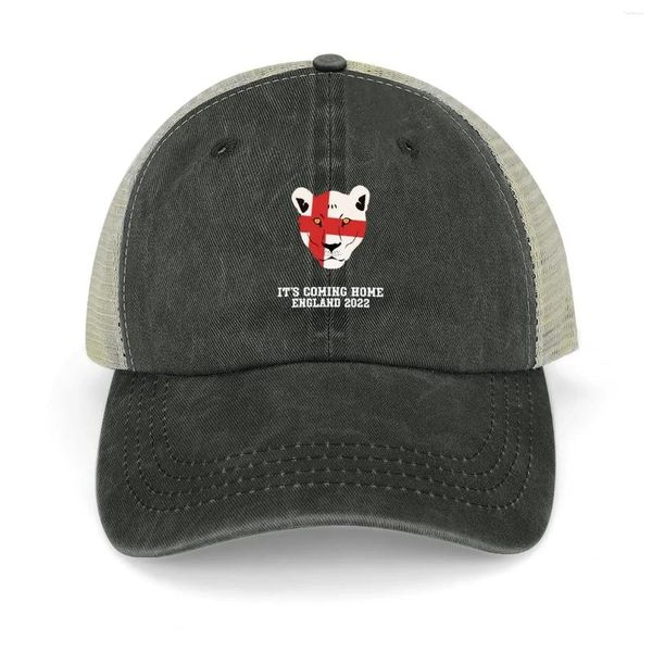 Berets England Soccer Team 2024 Il rentre à la maison Fan Football Cowboy Hat Designer Women Women Caps Men's
