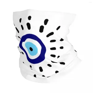 Beretas Evil Eye Print Bandana Neck Gaiter UV Protection Face Cover Scarf Men Mujeres Tubo de banda para la cabeza Balaclava