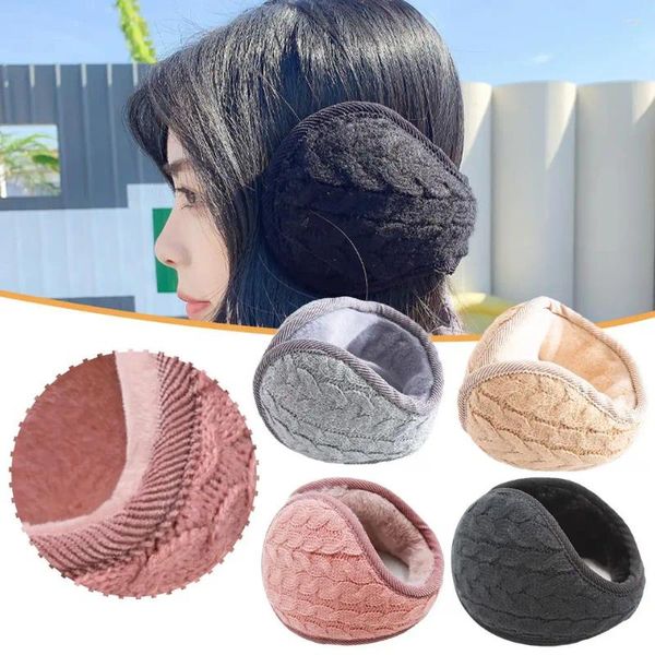 Berets Fashion Automne Oermères d'hiver Femmes hommes Oreille Chaussure Couleur en peluche Couverture Earflap Muffs solides W8M3