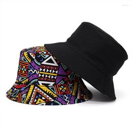 Boinas Moda Estampa Boho Homens Mulheres Boné Pescador Primavera Verão Passeio Ao Ar Livre Casual Unissex Aba Larga Suave Chapéu Panama Visor