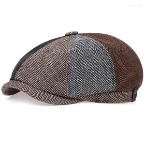 Bérets mode Style britannique Sboy chapeaux pour hommes Peaky Blinders béret camionneur chapeau octogonal extérieur décontracté peintre avant