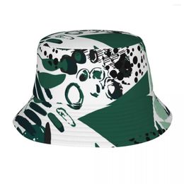 Berets Fashion Bucket Hats Fisherman Caps For Women Men Gorras Summer Memphis Abstract Print