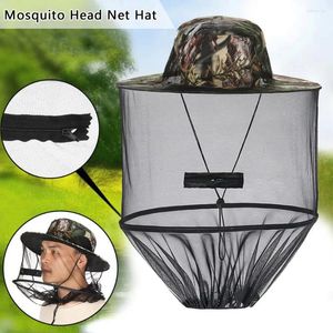 Bérets Fashion Casual Hidden Net Mesh Pliable Repultent Protection Protection Outdoor Mosquito Mosquito Mosquito Mosquito Chap