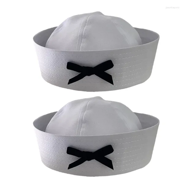 Bérets Fashion Navy Hat Dricate Girls Femme Casual Uniform Roll-up Brim Ladies for Carnivals Party Summer Drop