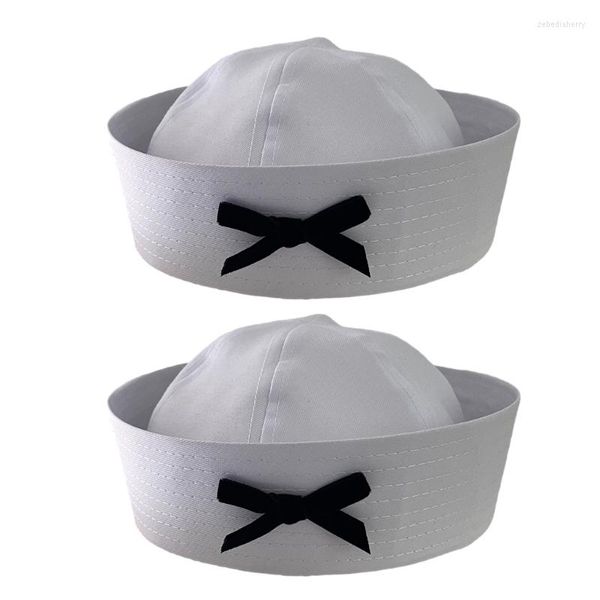 Boinas de moda sombrero de marinero azul marino niñas delicadas mujer Casual uniforme enrollable señoras para carnavales fiesta verano