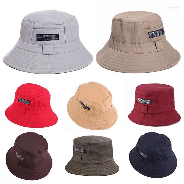 Boinas de moda Reversible Hawaii sombreros de verano sombrero de pescador de cabeza grande para Mujeres Hombres Hiphop gorras de cubo Casual Street Panama