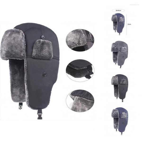 Boinas Moda Trooper Cap All Matched 4 colores Trapper Hats Snow Hunting Baseball Ear Flap Hat para esquiar en invierno