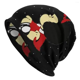 Bérets Fashion Hiver Men de chaleur Femmes Chapeaux tricotés Chapeaux Unisex Unisexe Funny Mafalda Anime Skullies Bons de bonnet Carton Kawaii Bonnet