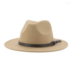 Berets Fedora Women Hats Filt Winter For Men Belt Casual Fashion Wedding Party Luxe Fedoras Hat Sombrero Hombre