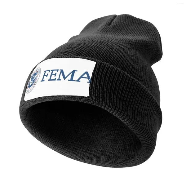 Bérets FEMA Logo de l'agence de gestion des urgences casquette tricotée noir Streetwear mousse chapeau de fête hommes casquettes femmes
