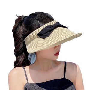 Berets Visor Cap Bohemain Style Dames Bowknot Sun Hat Bucket Fisherman For Women Summer Beach AccessoriesBerges