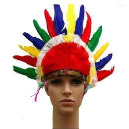 Bérets pour déguisement de fête, couleurs COS, coiffure en plumes, chapeau Emirates pour Halloween