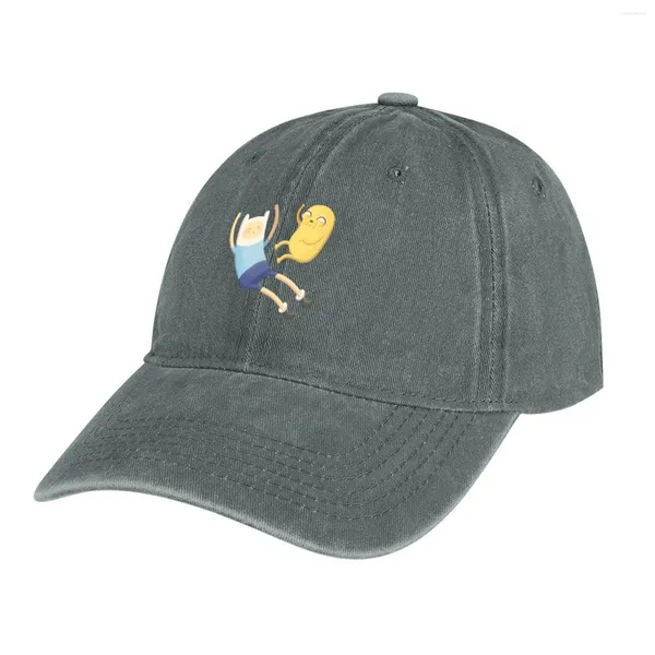 Berets Finn et Jake 3 Cowboy Hat Man pour le soleil Black Caps Mâle Femmes