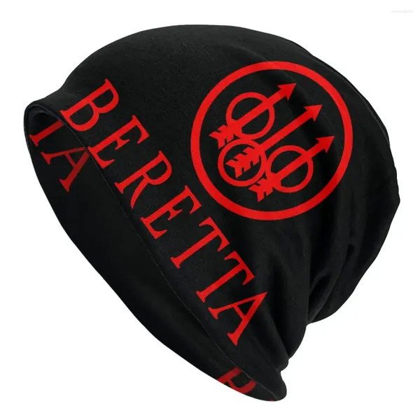 Boinas Arma de fuego Pistola Rifle Berettas Pistolas Unisex Bonnet Ciclismo Doble capa Sombreros finos para hombres Mujeres