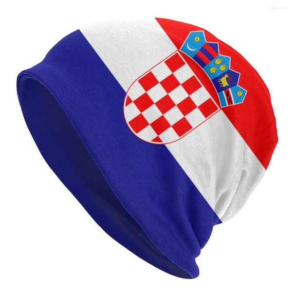 Bérets drapeau de la croatie bonnets casquettes pour hommes femmes unisexe Cool hiver chaud tricot chapeau adulte Bonnet chapeaux