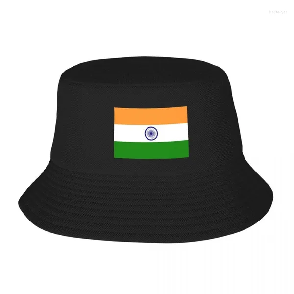 Bérets drapeau de l'inde Version authentique chapeau de pêcheur adulte Bob seau chapeaux hommes femmes casquettes pêcheur fille garçon