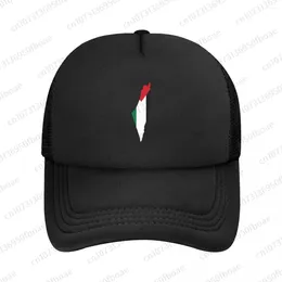 Beretten vlag van Palestine Map Baseball cap vrouwen mannen klassieke wandelhoed sport ademende golf hoeden