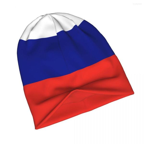 Bérets Drapeau De La Russie Bonnet Chapeau Pour Hommes Et Femmes Tricoté Haricot Es Doux Turban Hip Hop Bonnet