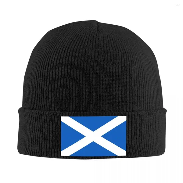 Bérets Drapeau de l'Ecosse Tricot Chapeau Bonnet Automne Hiver Chapeaux Chaud Unisexe Casquette de Rue Pour Hommes Femmes