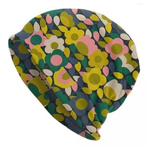 Bérets motif de fleurs Skullies bonnets casquettes Hip Hop hiver chaud hommes femmes tricoté chapeaux unisexe adulte Orla Kiely Bonnet