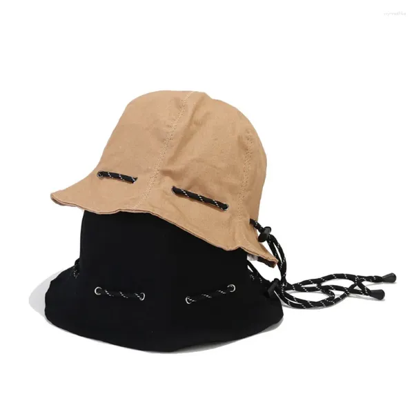Bérets chapeau de pêcheur pliable été soleil Protection anti-UV Camping alpinisme casquettes Panama seau extérieur unisexe sac de rangement