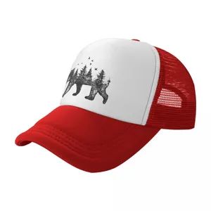 Baretten Bos Beer Baseball Cap Zomer Ademend Mesh Hoed Sport Zonwering Schild Heren Caps