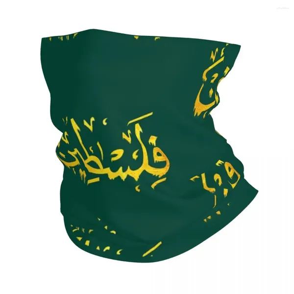 Boinas Gaza Gaza Palestina Flaja Árabe Bandana Neck Gaiter Wrap Impresión Bufanda Estample Facera de caracol Toming Unisex Invierno para adultos